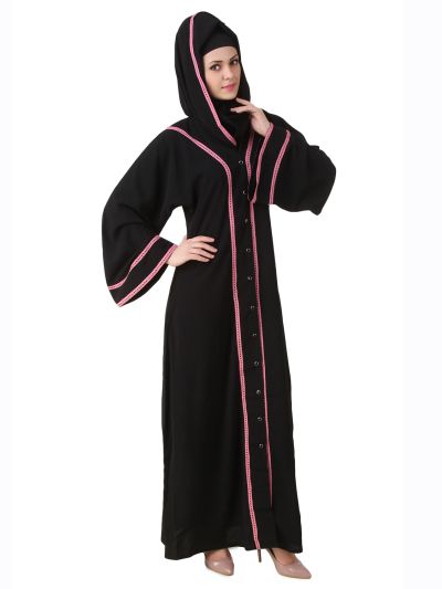 Rumaisa Black Nida Abaya