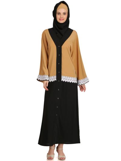Shuhda Front Open Dubai Abaya 