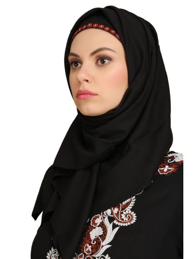  Zohra Black Rayon Umbrella Abaya 