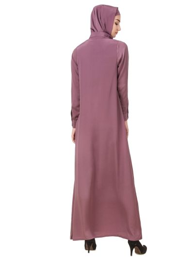 Sumaira Front Open Crepe Abaya