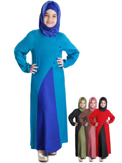 Shabina Dual Colour Kid's Abaya