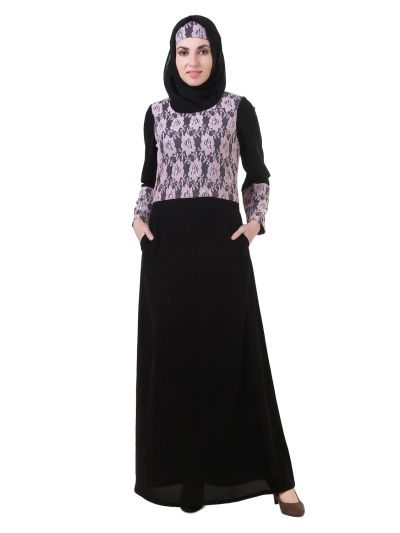 Aamira Flower Net Abaya