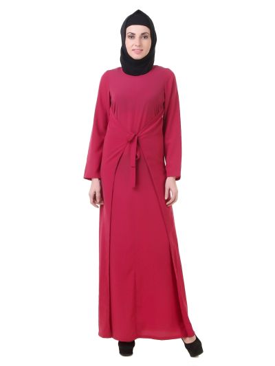 Rose Pink Occasion Wear Nida Abaya