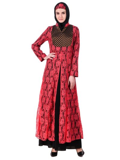Fancy Dual Color EID Abaya