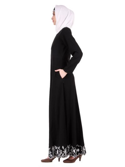 Embellished Scalped Bottom Anarkali Abaya