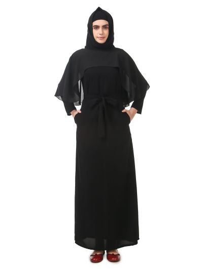 Popover Georgette Top Nida Abaya