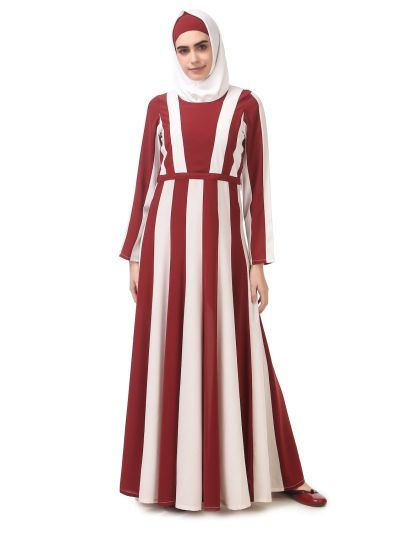 Anarkali Dual Color Nida Abaya