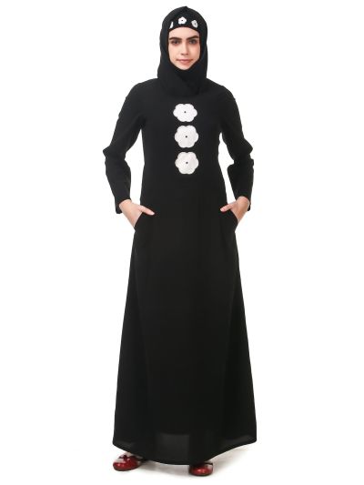Semi Formal Light Embroidery Nida Abaya