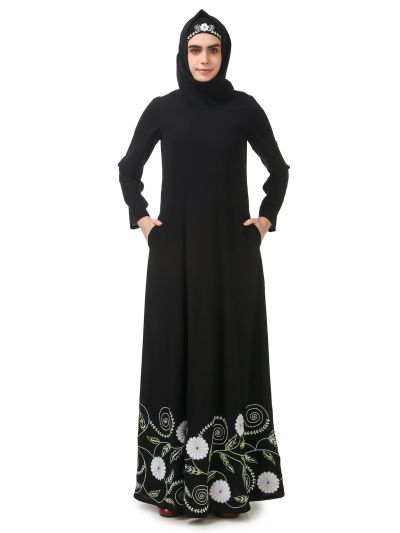 Heavy Embroidered Party Wear Anarkali Abaya