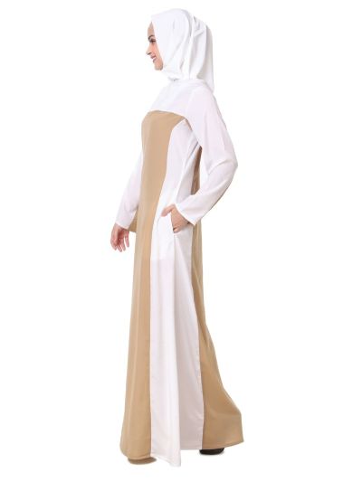 Modest Color Block Abaya