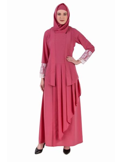 Designer Multi Layer Attached Jacket Style Abaya