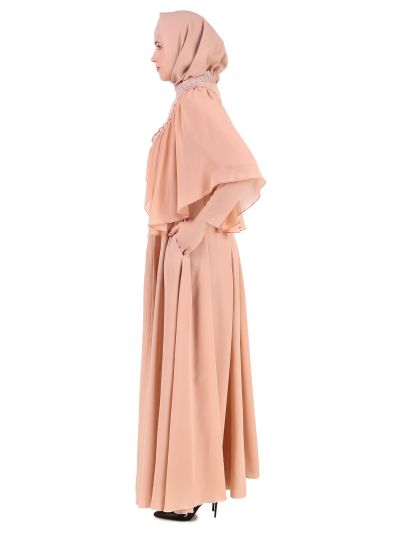 Frilled Top Anarkali Abaya