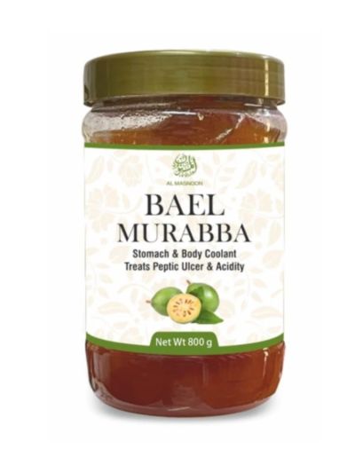 AL MASNOON Bhael Murabba 800g Pack of 1 – Bael Fruit Preserve Known for Its Cooling Properties and Digestive Benefits