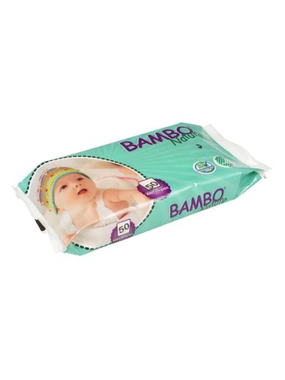 Bambo Nature Wet Wipes - 50 Pices