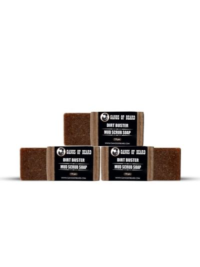 Men's Mud Scrub Soap Pack of 3