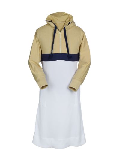 Dry Fitter Beige & White Boys Thobe