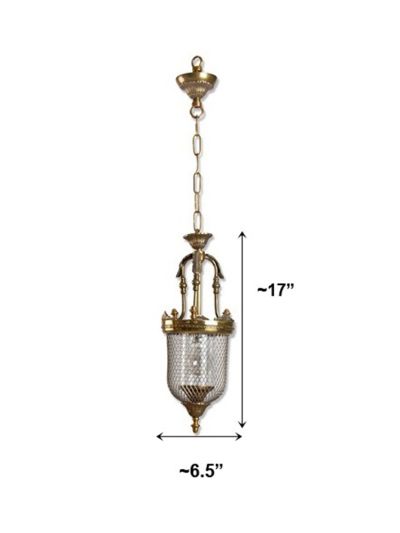 Lattice Portuguese Small Jar Pendant Light