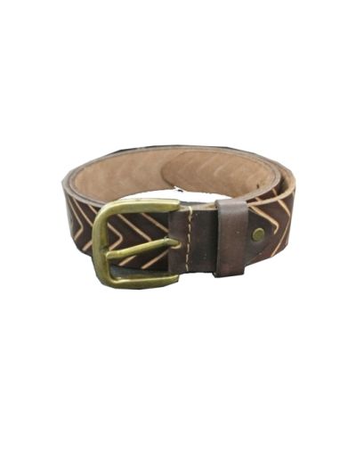 Burrnish Brown Leather Belt 
