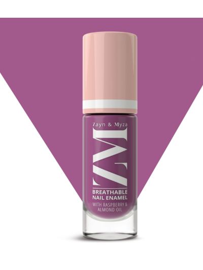 Berry Yogurt - Breathable Nail Enamel With Raspberry & Almond Oil, Halal compliant (6 ml)
