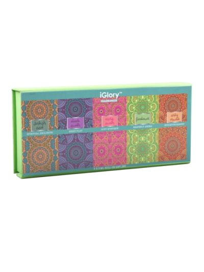 iGlory Roll On Perfume for Men & Women (Set Of 5 Arabic Perfumes)