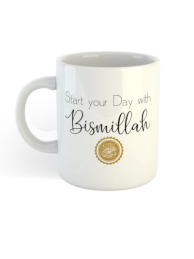 White coffee Mug (Start your day)