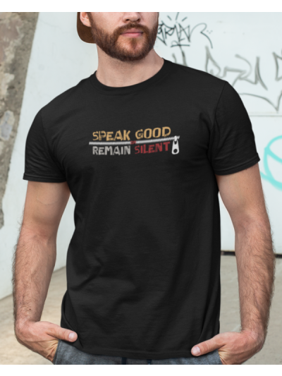 Speak Good Round Neck Half Sleeve T-Shirt