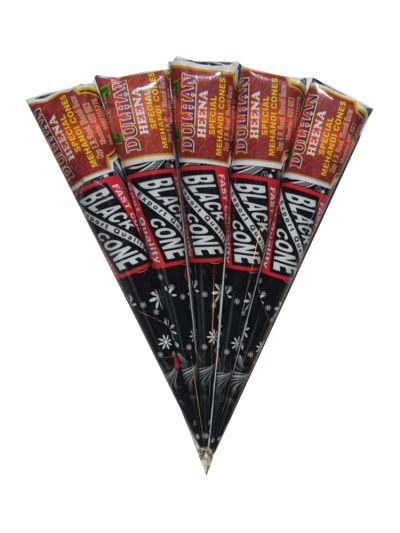 Shifa Instant Fast Magic Black Color Cones (Pack of 12)