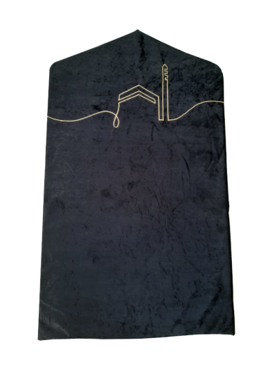 Arch-Shaped Prayer Mat (Black)