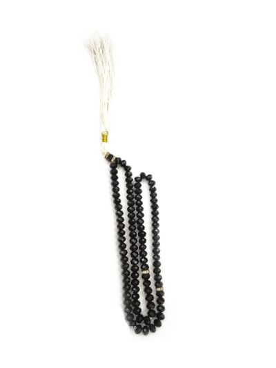 Crystal  Black Tasbih - 8mm