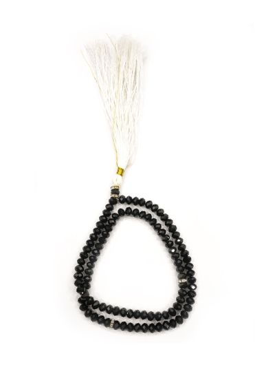 Crystal  Black Tasbih - 8mm