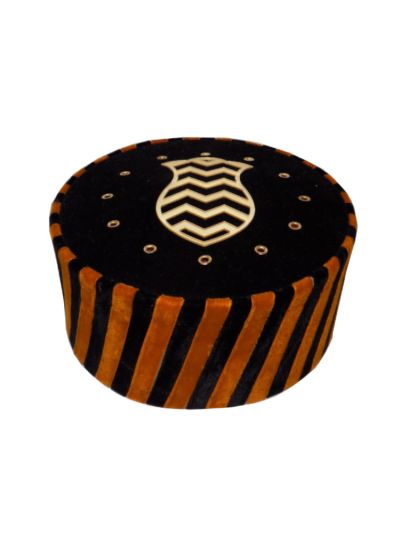 Orange & Black Sufi Cap With Nalain Paak
