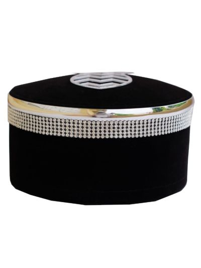 Black & Silver Sufi Cap With Nalain Paak