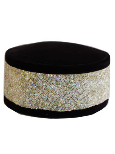Black With Chamki Sufi Cap