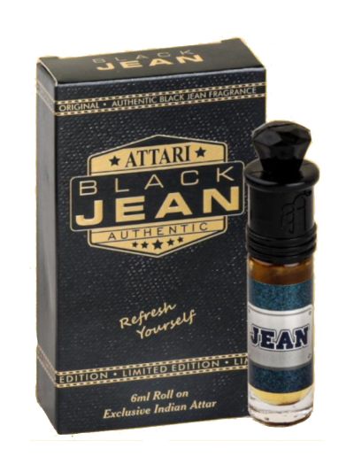 Attari Black Jean Attar - 6ML (Taj Series)