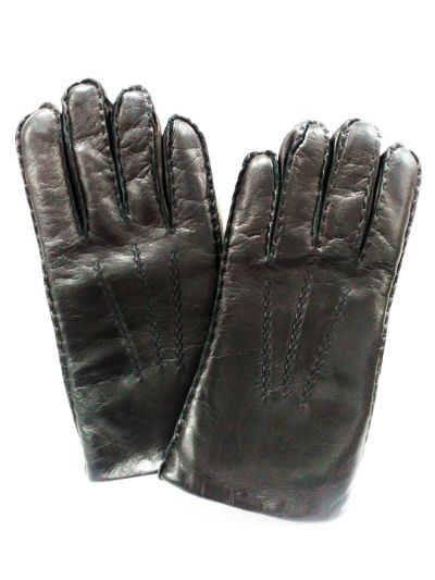 Black Leather Gloves
