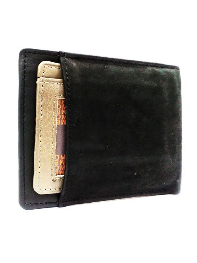 Jet Black Leather Wallet