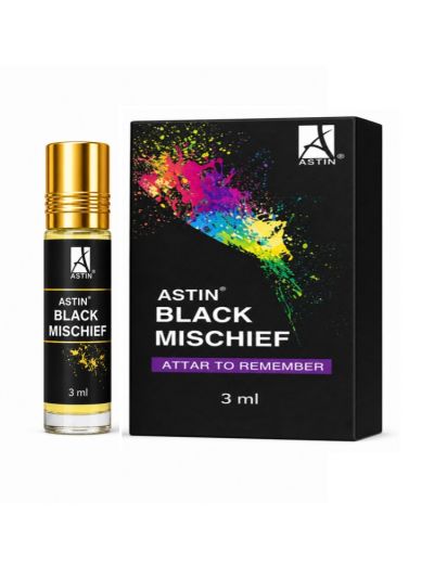 Astin Black Mischief Attar | Sweet, Smoky, Alluring (3 ml & 6 ml)