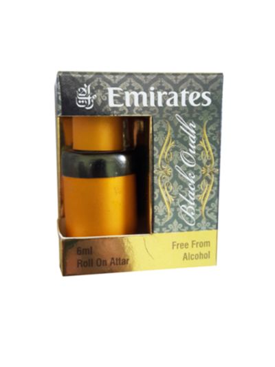 Emirates Black Oudh Attar | Deep Oud, Earthy Warmth | 6ml