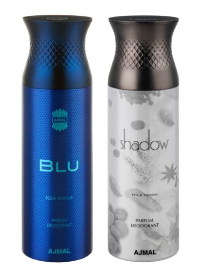 Ajmal Blu & Shadow Him Deodorants for Men (pack of 2)
