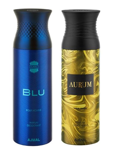 Ajmal Blu & Aurum Deodorants for Men & Women (pack of 2)
