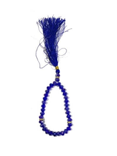 Crystal  Blue Tasbih - 8mm (33 Beads)