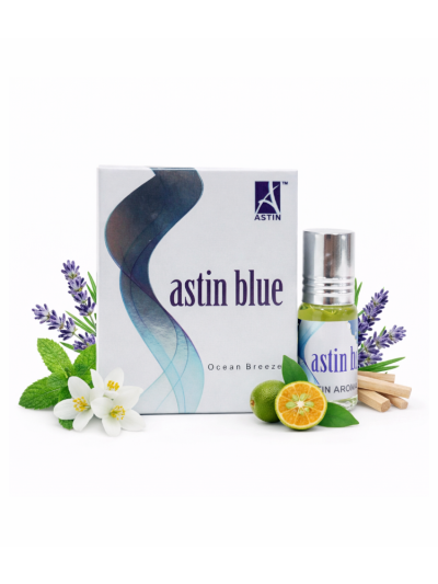 Astin Blue Attar | Cool & Clean Alcohol-Free Fragrance (3 ML & 6 ML)