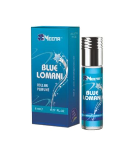 Meena Blue Lomani Attar - 8ML (Silver Series)