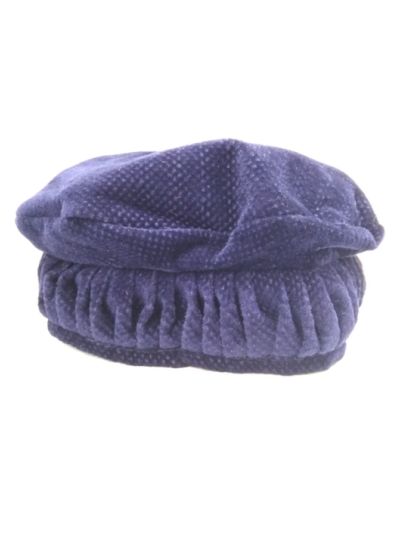 Kashmiri Cap (Pakol Cap) - Velvet Blue