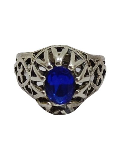 Blue Stone Men's Ottoman Oval Design Ring