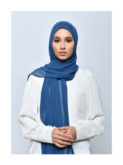 Bluey Crepe Chiffon