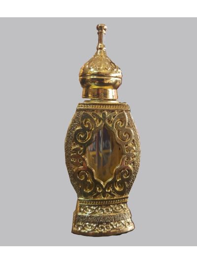 Golden Vintage Style Empty Attar Bottle