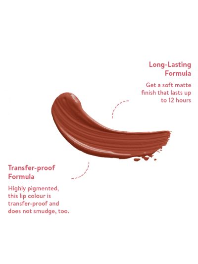Brick Red - Transfer Proof & Smudge Proof Velvet Matte Lip Colour (5.5 ml)