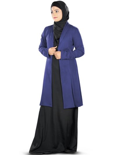 Haneefa Jersey Cardigan (Royal Blue)