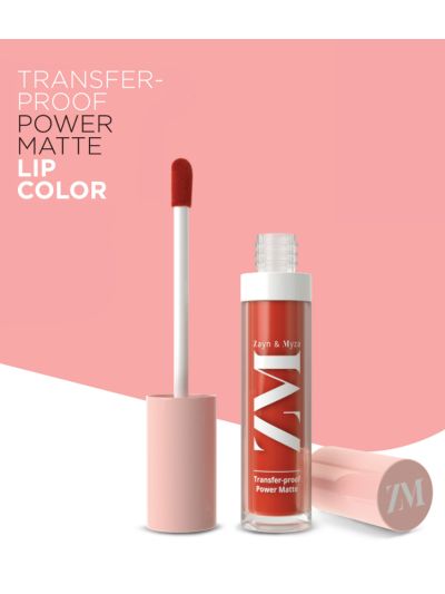 Candid Coral - Transfer-Proof Power Matte Lip Color, Halal compliant (6 ml)